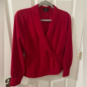 Red J Crew Classic Top